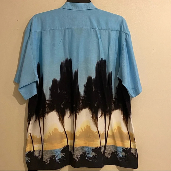 Pineapple Connection Hawaiian Island Button Down Short Sleeve Shirt Men Size XL - Picture 4 of 9